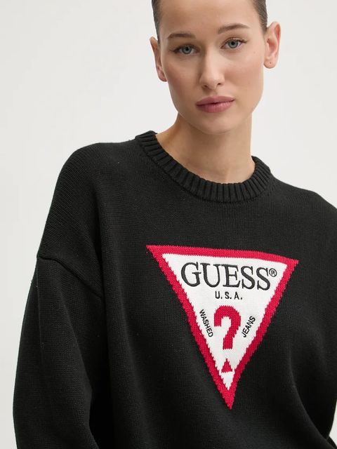 Guess Jeans sweter bawełniany