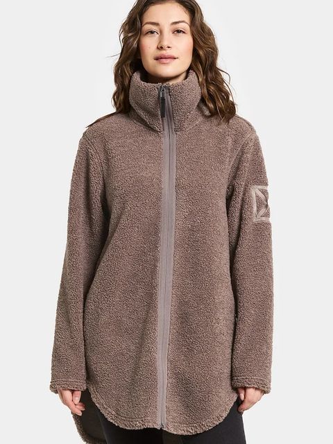 Didriksons bluza polarowa UMI damska kolor brązowy gładka 505941 - zdjęcie produktu nr 1