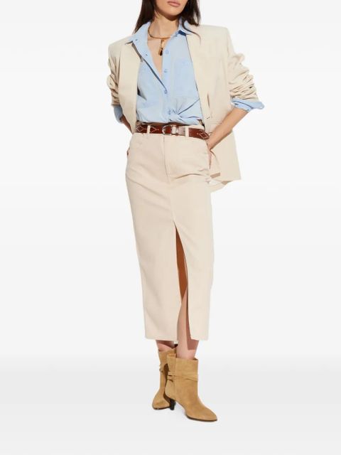 ISABEL MARANT button-fastening slit skirt - Neutrals - zdjęcie produktu nr 2