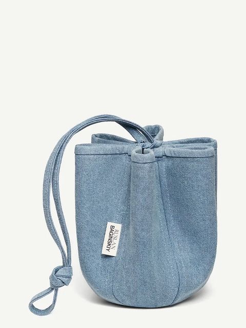 RUSLAN BAGINSKIY torebka worek damska jeansowa Ruslan Baginskiy Denim HatBag - zdjęcie produktu nr 1