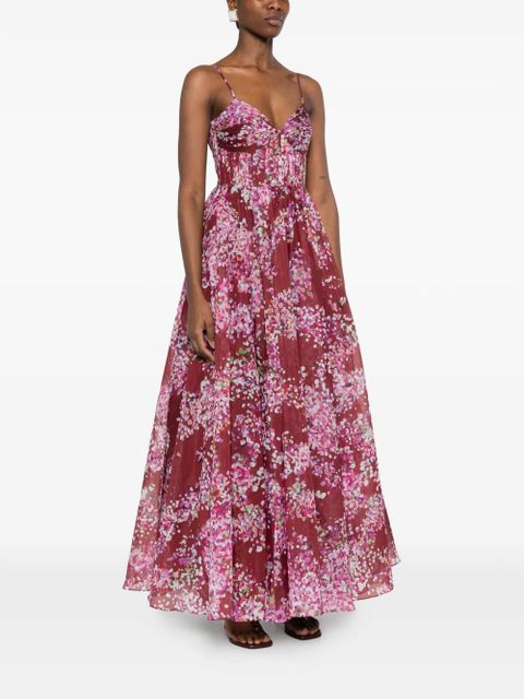 Aje Fortuna floral-print maxi dress - Red