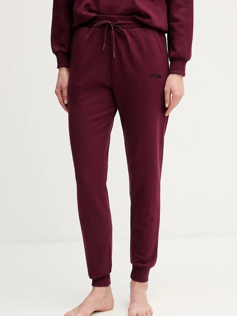 Fila dres bawełniany kolor bordowy FPW4181