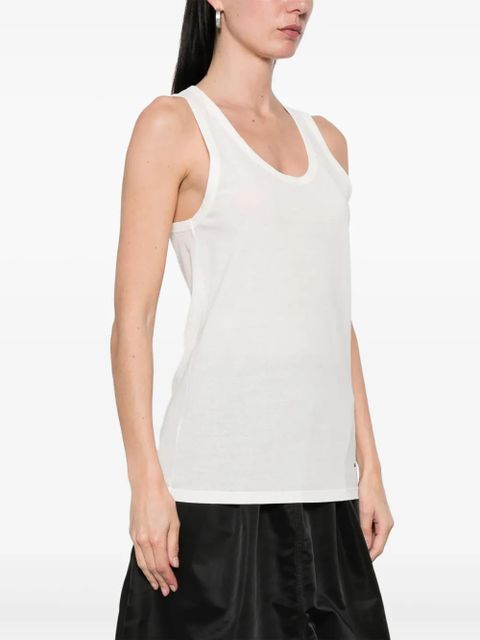 Jil Sander cotton tank top - White