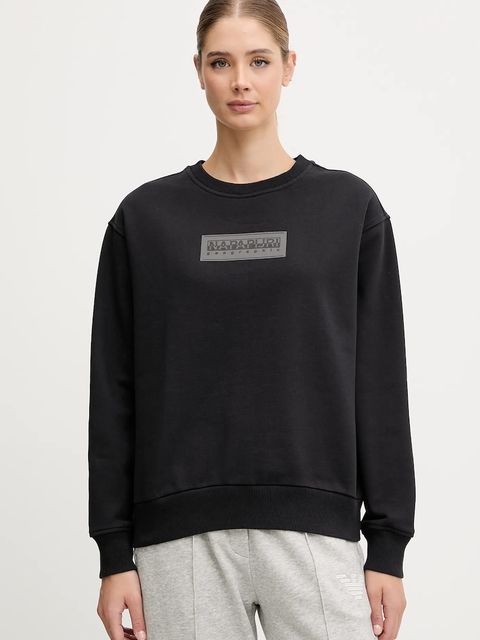 Napapijri bluza B-Box damska kolor czarny z nadrukiem NP0A4HYR0411 - zdjęcie produktu nr 1