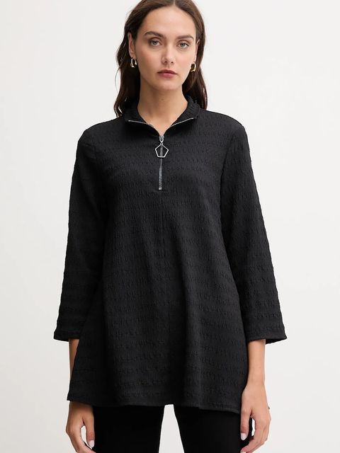 Joseph Ribkoff bluzka damska kolor czarny gładka 253028 - zdjęcie produktu nr 1