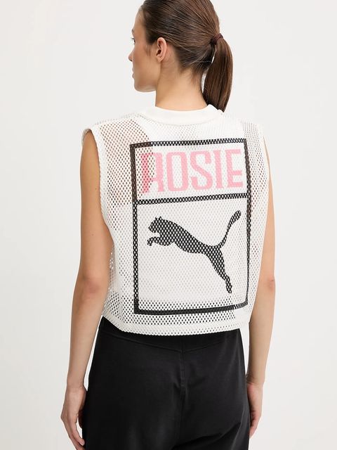 Puma top PUMA x ROSÉ kolor beżowy 633804 - zdjęcie produktu nr 2