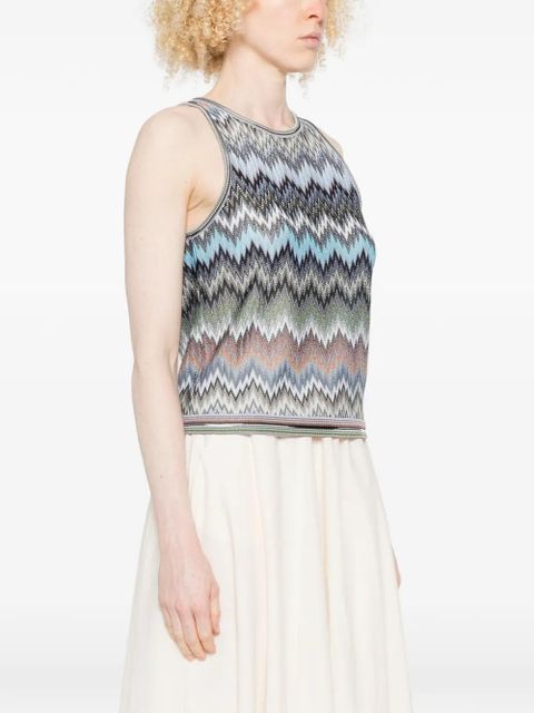 Missoni crew-neck vest - Blue