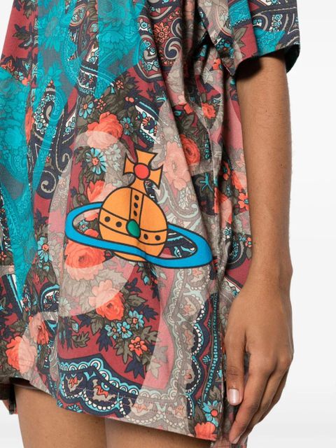 Vivienne Westwood paisley-print T-shirt - Pink