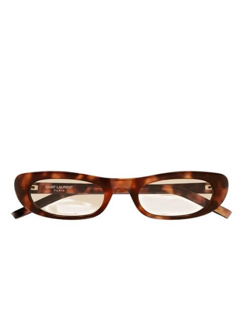 Saint Laurent Eyewear cat eye-frame sunglasses - Brown