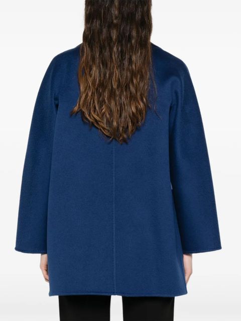 Max Mara hooded belted coat - Blue