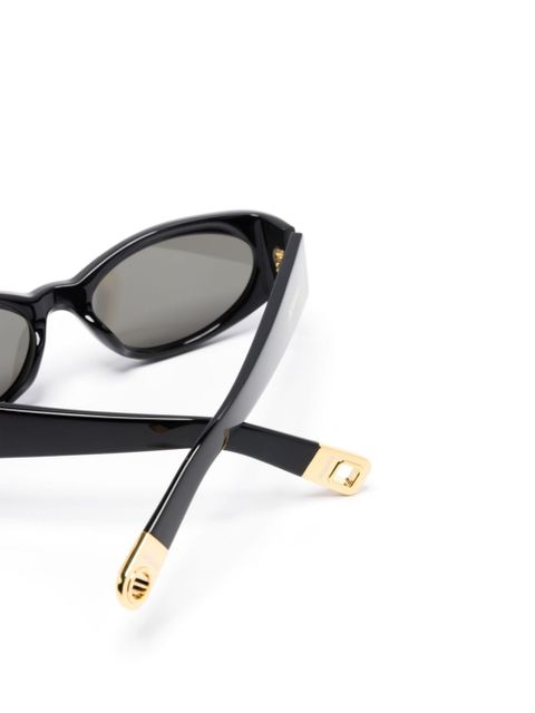 Jacquemus Les Lunettes Ovalo sunglasses - Black