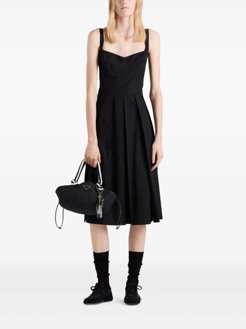 Prada cotton midi dress - Black
