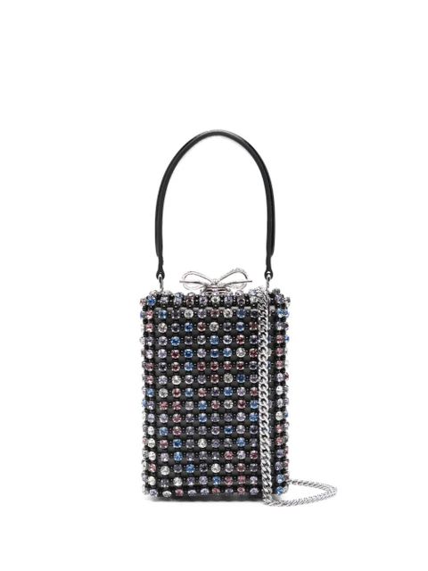Self-Portrait micro crystal-embellished tote bag - Black - zdjęcie produktu nr 1
