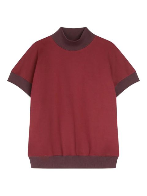 DRIES VAN NOTEN short-sleeved turtleneck sweatshirt - Red - zdjęcie produktu nr 1