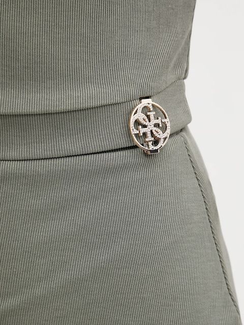 Guess t-shirt PRISCA damski kolor zielony W5YP14 KAQL2