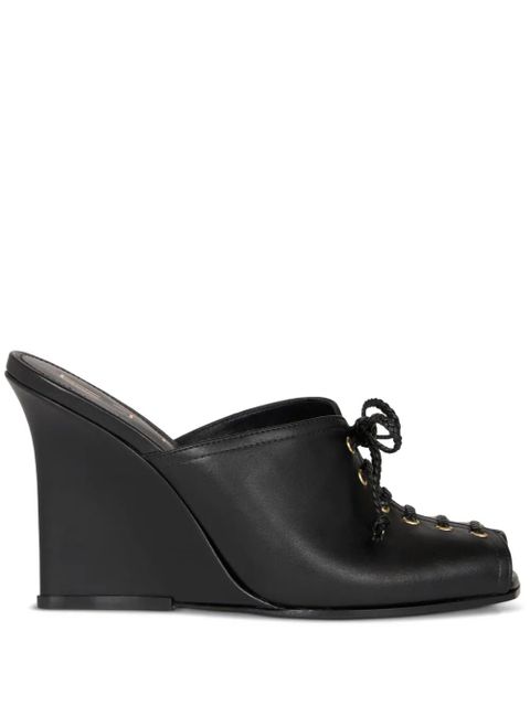 ETRO lace-up leather mules - Black - zdjęcie produktu nr 1
