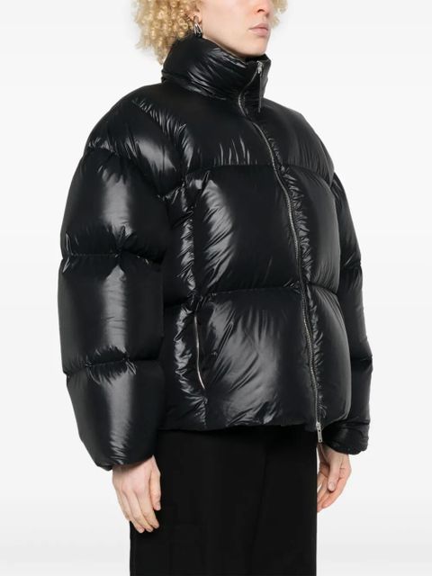 Jil Sander zip-up puffer jacket - Black