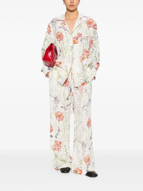 Alexander McQueen floral-print trousers - Neutrals - zdjęcie produktu nr 2