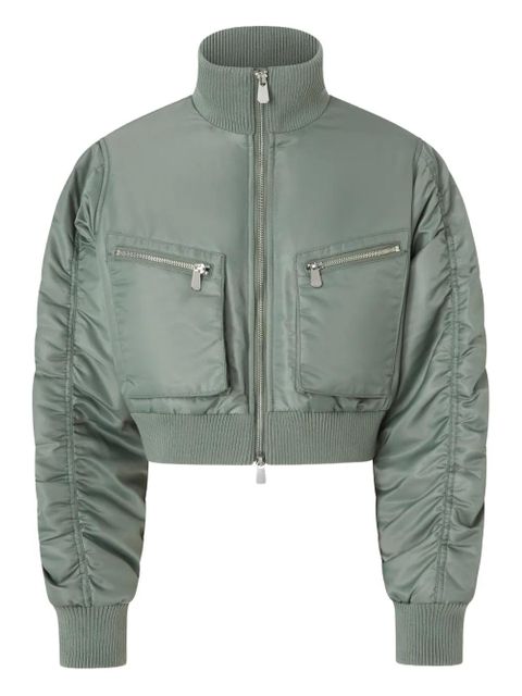 PINKO high-neck zip-front jacket - Green - zdjęcie produktu nr 1