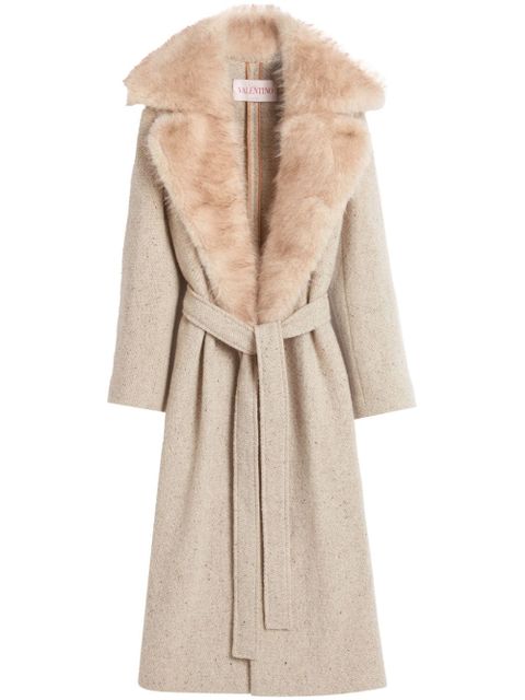 Valentino Garavani virgin-wool coat - Neutrals