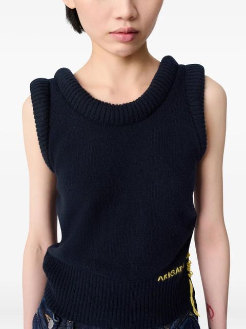 Axel Arigato Marla knit sleeveless vest - Blue
