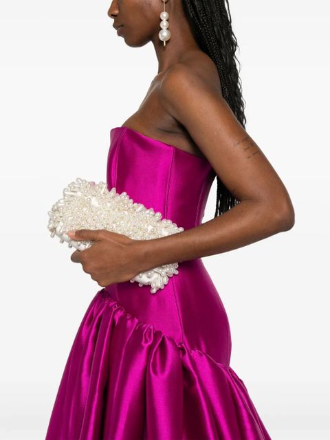 Solace London satin gown - Pink