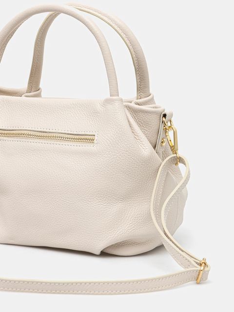 Answear.LAB torebka skórzana kolor beżowy