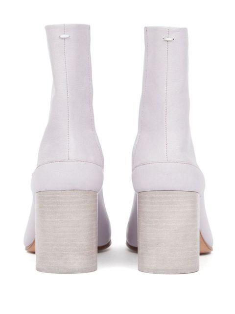 Maison Margiela 80mm Tabi leather ankle boots - Purple