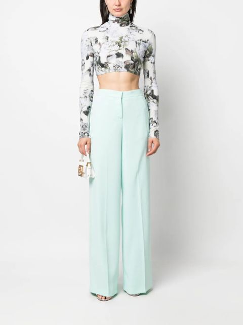 PINKO high-waisted wide-leg trousers - Blue - zdjęcie produktu nr 2