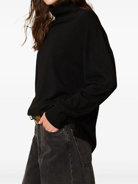 TWINSET turtle neck sweater - Black