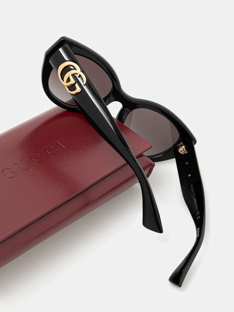 Gucci okulary przeciwsłoneczne damskie kolor czarny GG1976SK