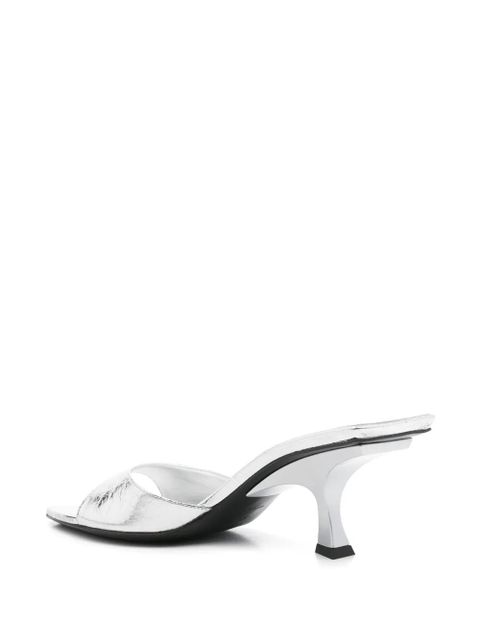 The Attico 70mm Bes mules - Silver