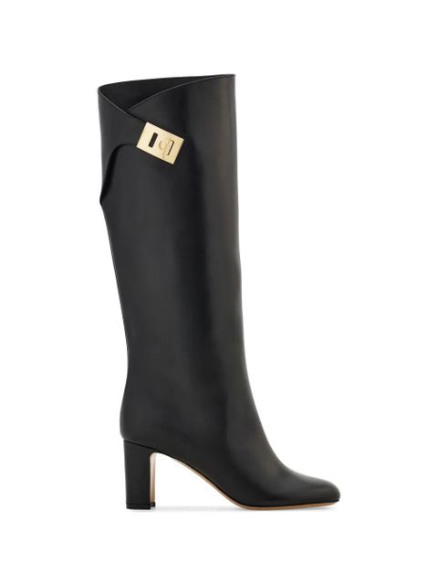 Ferragamo Hug buckle boots - Black - zdjęcie produktu nr 1