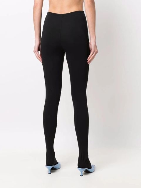 WARDROBE.NYC multi-pocket slip-on leggings - Black