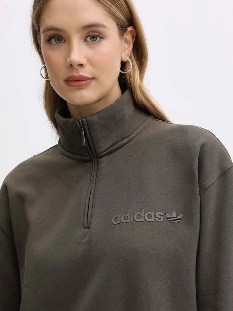 adidas Originals bluza Essentials damska kolor zielony gładka JW1025