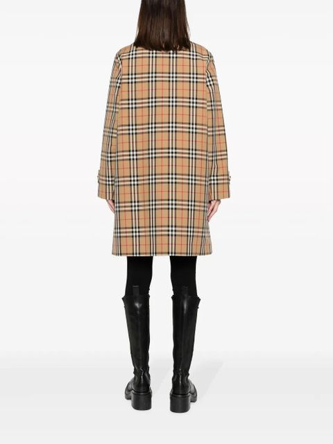 Burberry plaid-check pattern jacket - Brown