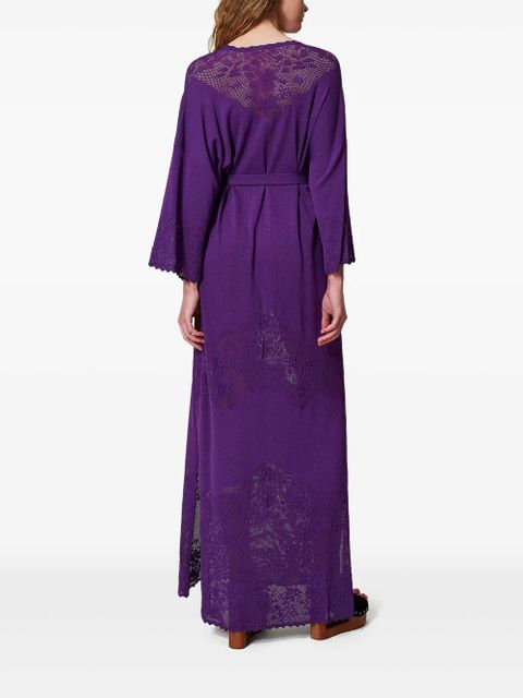 TWINSET belted dress - Purple