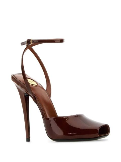 Saint Laurent 110mm La Scandale sandals - Brown - zdjęcie produktu nr 2