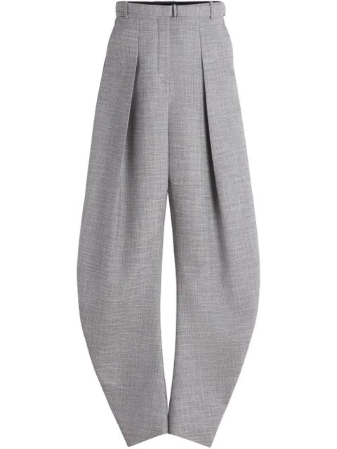 Lanvin belted tapered trousers - Grey - zdjęcie produktu nr 1