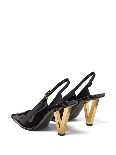 Versace 85mm V2025 slingback pumps - Black - zdjęcie produktu nr 2