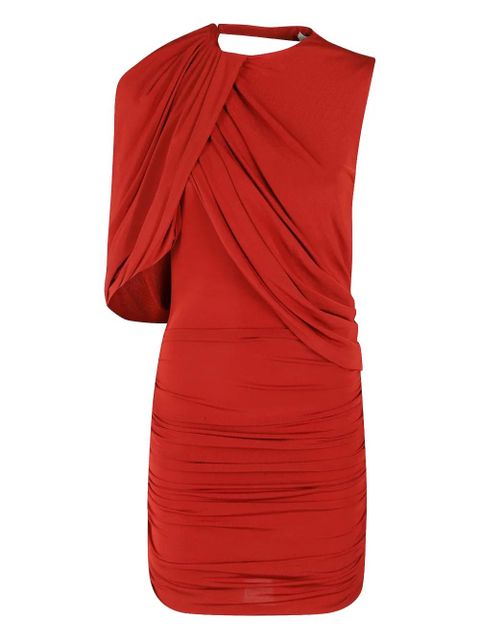 Magda Butrym drape-detail mini dress - Red - zdjęcie produktu nr 1