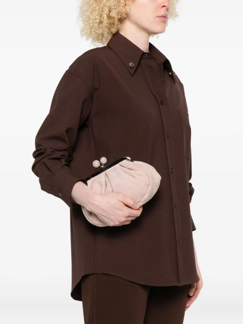 Weekend Max Mara pleated clasp shoulder bag - Pink - zdjęcie produktu nr 2