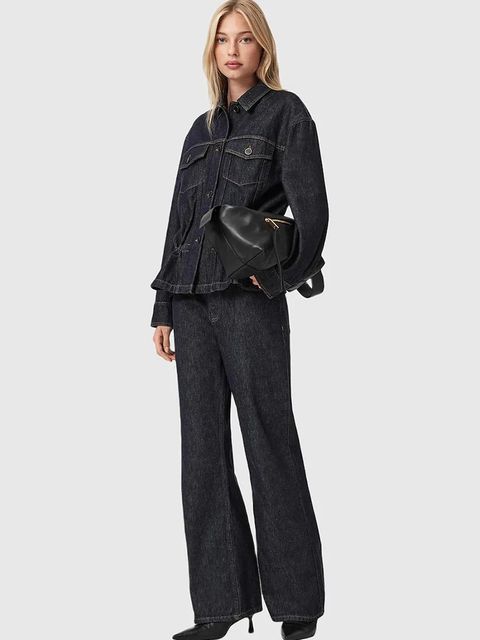 AllSaints jeansy EMBER damskie medium waist W007ED