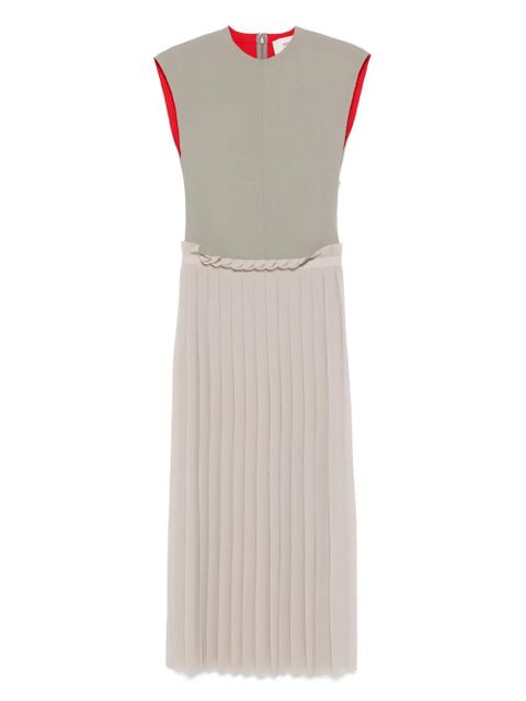 AMI Paris plissé-detail dress - Grey - zdjęcie produktu nr 1