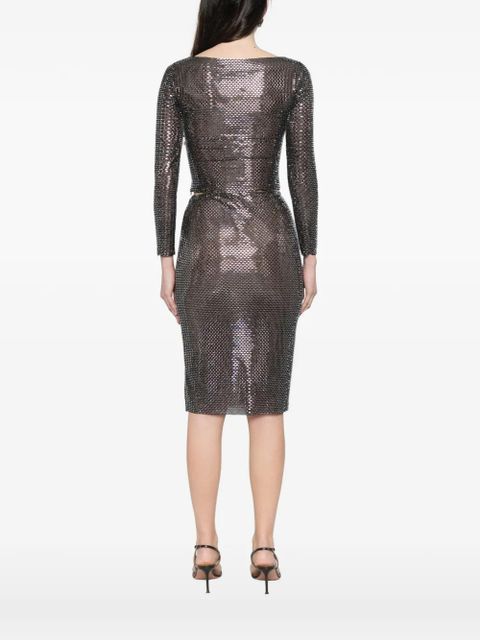 Self-Portrait embellished long-sleeved blouse - Black