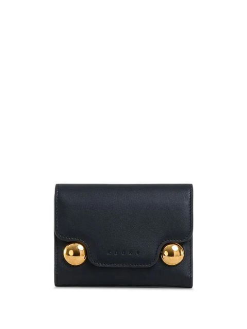 Marni Trunkaroo trifold leather wallet - Black - zdjęcie produktu nr 1