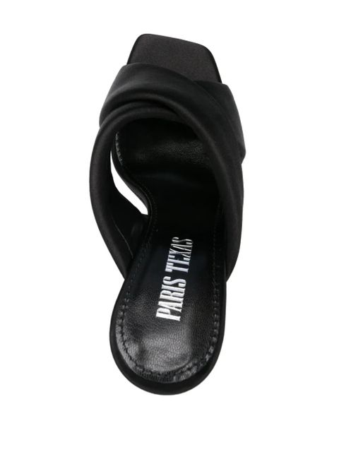 Paris Texas 110mm satin sandals - Black