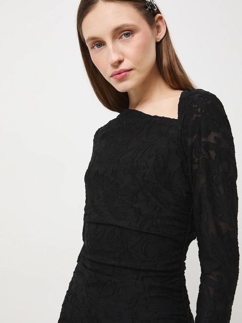 Medicine sukienka kolor czarny mini dopasowana