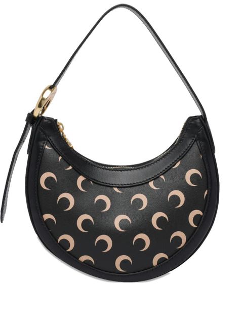 Marine Serre mini Eclips moon-print shoulder bag - Black - zdjęcie produktu nr 1