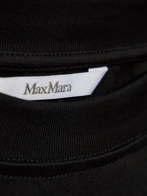 Max Mara fitted-waist cotton T-shirt - Black
